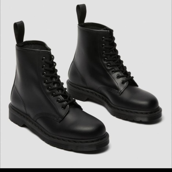 De Martin 1460 mono smooth leather lace up boots size